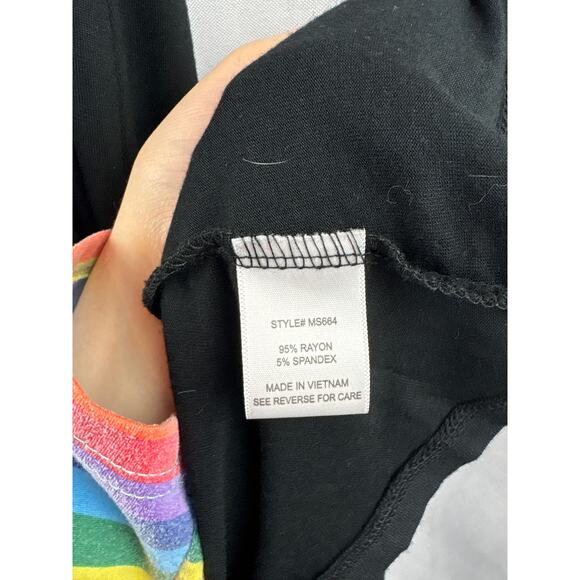 Women’s Always Indigo Medium Black Short Puff Sleeved Sweater - Picture 5 of 5